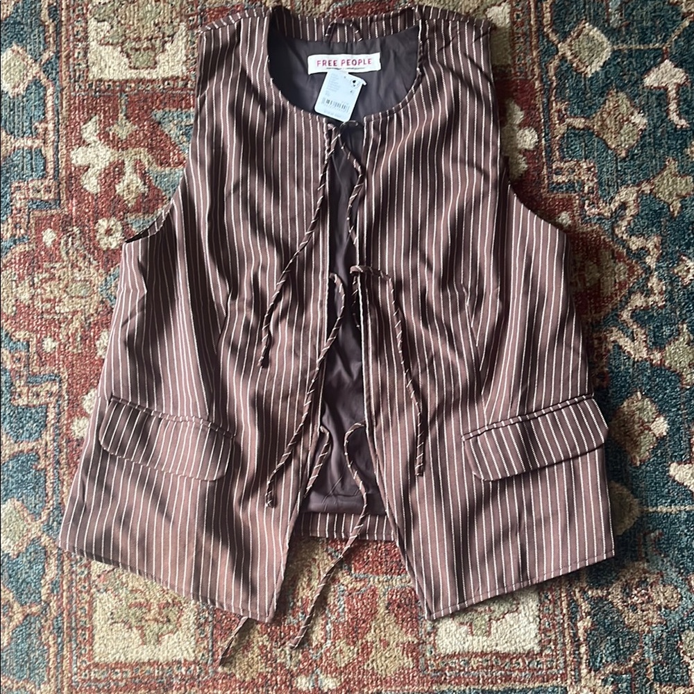 Free People Striped Vest